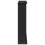 Borde de chimenea madera de ingeniería negro 75x20x87,5 cm by , Accessories for wood ovens and fireplaces - Ref: Foro24-85458...