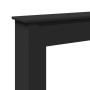 Borde de chimenea madera de ingeniería negro 75x20x87,5 cm by , Accessories for wood ovens and fireplaces - Ref: Foro24-85458...