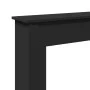 Kaminumrandung aus schwarzem Ingenieurholz 75x20x87,5 cm. von , Zubehör für Holzöfen und Kamine - Ref: Foro24-854581, Preis: ...