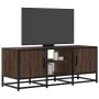 TV-Möbel aus Metall und Holz, braune Eiche, 100x35x41 cm. von , TV-Möbel - Ref: Foro24-848838, Preis: 64,06 €, Rabatt: %