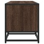 Mueble TV metal y madera ingeniería marrón roble 100x35x41 cm by , TV Furniture - Ref: Foro24-848838, Price: 64,86 €, Discoun...