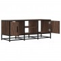 Mueble TV metal y madera ingeniería marrón roble 100x35x41 cm by , TV Furniture - Ref: Foro24-848838, Price: 64,86 €, Discoun...
