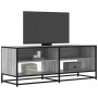 Mueble TV metal y madera ingeniería gris Sonoma 120,5x40x46 cm by , TV Furniture - Ref: Foro24-848892, Price: 82,33 €, Discou...