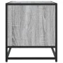 TV-Möbel aus Metall und Holz in Grau Sonoma 120,5x40x46 cm von , TV-Möbel - Ref: Foro24-848892, Preis: 66,89 €, Rabatt: %