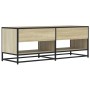 TV-Möbel aus Metall und Ingenieurholz in Sonoma-Eiche, 120,5x40x46 cm. von , TV-Möbel - Ref: Foro24-848890, Preis: 79,96 €, R...