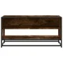 Mueble TV metal y madera ingeniería roble humo 91x40x46 cm de , Muebles TV - Ref: Foro24-848886, Precio: 57,20 €, Descuento: %