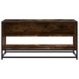 Mueble TV metal y madera ingeniería roble humo 91x40x46 cm by , TV Furniture - Ref: Foro24-848886, Price: 57,80 €, Discount: %