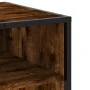 Mueble TV metal y madera ingeniería roble humo 91x40x46 cm de , Muebles TV - Ref: Foro24-848886, Precio: 57,20 €, Descuento: %
