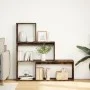 Librería divisora 3 niveles madera roble ahumado 123x29x123 cm by , Bookcases and shelves - Ref: Foro24-857989, Price: 69,08 ...
