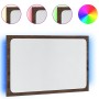 Espejo de baño LED madera ingeniería marrón roble 60x8,5x38 cm de , Tocadores de baño - Ref: Foro24-834929, Precio: 42,62 €, ...