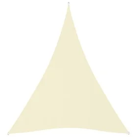 Triangular sail shade in cream Oxford fabric, 5x6x6 m. by vidaXL, Umbrellas - Ref: Foro24-135236, Price: 50,46 €, Discount: %