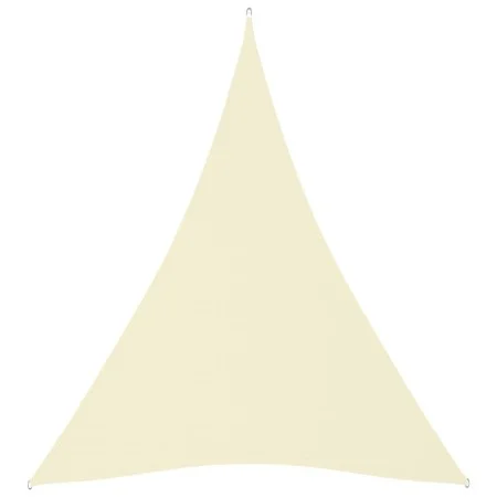 Toldo de vela triangular tela Oxford color crema 5x6x6 m de vidaXL, Sombrillas - Ref: Foro24-135236, Precio: 50,46 €, Descuen...