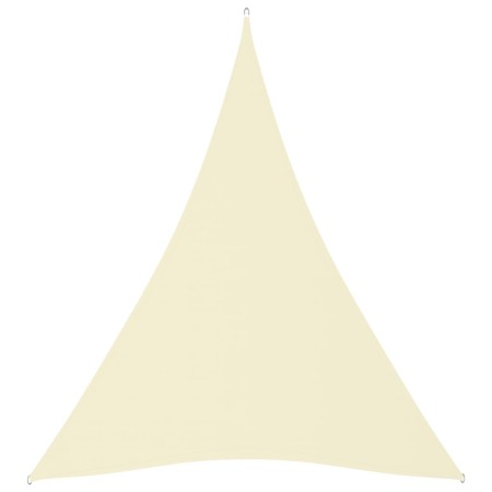 Triangular sail shade in cream Oxford fabric, 5x6x6 m. by vidaXL, Umbrellas - Ref: Foro24-135236, Price: 46,49 €, Discount: %