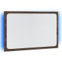 Espejo de baño LED madera ingeniería marrón roble 60x8,5x38 cm de , Tocadores de baño - Ref: Foro24-834929, Precio: 42,62 €, ...