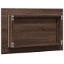 Espejo de baño LED madera ingeniería marrón roble 60x8,5x38 cm de , Tocadores de baño - Ref: Foro24-834929, Precio: 42,62 €, ...
