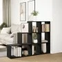Librería divisora 3 niveles madera negra 137,5x29x103,5 cm by , Bookcases and shelves - Ref: Foro24-857977, Price: 84,34 €, D...
