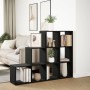 Librería divisora 3 niveles madera negra 137,5x29x103,5 cm by , Bookcases and shelves - Ref: Foro24-857977, Price: 85,64 €, D...