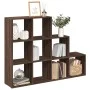 Librería divisora 3 niveles madera marrón 137,5x29x103,5 cm by , Bookcases and shelves - Ref: Foro24-857982, Price: 86,62 €, ...