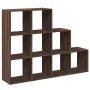 Librería divisora 3 niveles madera marrón 137,5x29x103,5 cm by , Bookcases and shelves - Ref: Foro24-857982, Price: 86,62 €, ...