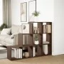 Librería divisora 3 niveles madera marrón 137,5x29x103,5 cm by , Bookcases and shelves - Ref: Foro24-857982, Price: 86,62 €, ...