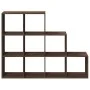 Librería divisora 3 niveles madera marrón 137,5x29x103,5 cm by , Bookcases and shelves - Ref: Foro24-857982, Price: 86,62 €, ...