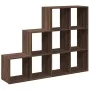 Librería divisora 3 niveles madera marrón 137,5x29x103,5 cm by , Bookcases and shelves - Ref: Foro24-857982, Price: 86,62 €, ...