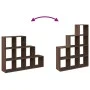 Librería divisora 3 niveles madera marrón 137,5x29x103,5 cm by , Bookcases and shelves - Ref: Foro24-857982, Price: 86,62 €, ...