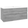 Mueble de baño con lavabo madera contrachapada gris Sonoma de , Tocadores de baño - Ref: Foro24-3152880, Precio: 213,76 €, De...