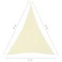 Toldo de vela triangular tela Oxford color crema 5x6x6 m de vidaXL, Sombrillas - Ref: Foro24-135236, Precio: 50,46 €, Descuen...