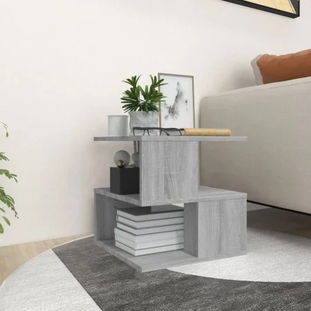 Gray Sonoma plywood side table 40x40x40 cm by , Side tables - Ref: Foro24-815811, Price: 34,59 €, Discount: %
