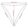 Triangular sail shade in blue Oxford fabric, 4x4x4 m. by , Umbrellas - Ref: Foro24-135561, Price: 30,78 €, Discount: %