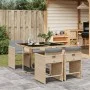 Garten-Essgruppe 5-teilig mit beigen Polstern aus synthetischem Rattan von , Gartensets - Ref: Foro24-3211080, Preis: 308,70 ...
