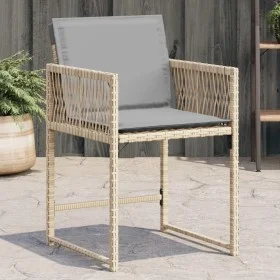 Gartensofas mit 4 Kissen aus beigem Kunststoff-Rattan-Mix. von , Gartenstühle - Ref: Foro24-365023, Preis: 174,82 €, Rabatt: %