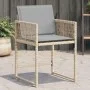 Garden armchairs with 4 synthetic rattan beige mix cushions by , Garden chairs - Ref: Foro24-365023, Price: 174,82 €, Discoun...