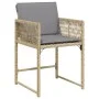 Garden armchairs with 4 synthetic rattan beige mix cushions by , Garden chairs - Ref: Foro24-365023, Price: 174,82 €, Discoun...