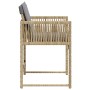 Sillones jardín con cojines 4 uds ratán sintético beige mezcla de , Sillas de jardín - Ref: Foro24-365023, Precio: 152,79 €, ...