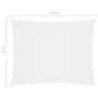 Rectangular sail awning white Oxford fabric 3x4.5 m by vidaXL, Umbrellas - Ref: Foro24-135266, Price: 42,40 €, Discount: %