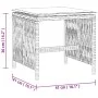 Garden stools with 4 beige PE rattan blend cushions 41x41x36cm by , Outdoor ottomans - Ref: Foro24-365061, Price: 95,17 €, Di...