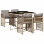 Garden dining set 5 pieces with beige synthetic rattan cushions by , Garden sets - Ref: Foro24-3211620, Price: 306,06 €, Disc...