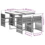 Garten-Essgruppe 5-teilig mit beigen Polstern aus synthetischem Rattan von , Gartensets - Ref: Foro24-3211620, Preis: 319,44 ...