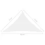 White Oxford cloth triangular sail awning 3.5x3.5x4.9 m by vidaXL, Umbrellas - Ref: Foro24-135285, Price: 32,08 €, Discount: %