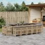Garden dining set with 15-piece synthetic rattan beige cushions. by , Garden sets - Ref: Foro24-3211056, Price: 997,90 €, Dis...
