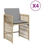 Gartensofas mit 4 Kissen aus synthetischem Rattan in Beige-Mix. von , Gartenstühle - Ref: Foro24-365040, Preis: 191,25 €, Rab...