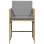 Gartensofas mit 4 Kissen aus synthetischem Rattan in Beige-Mix. von , Gartenstühle - Ref: Foro24-365040, Preis: 191,25 €, Rab...