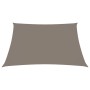 Toldo de vela cuadrado tela Oxford gris taupe 4,5x4,5 m