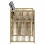 Sillones jardín con cojines 4 uds ratán sintético beige mezcla de , Sillas de jardín - Ref: Foro24-365040, Precio: 187,42 €, ...