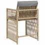 Gartensofas mit 4 Kissen aus synthetischem Rattan in Beige-Mix. von , Gartenstühle - Ref: Foro24-365040, Preis: 191,25 €, Rab...