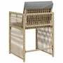 Sillones jardín con cojines 4 uds ratán sintético beige mezcla de , Sillas de jardín - Ref: Foro24-365040, Precio: 187,42 €, ...