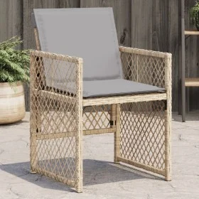 Gartensofas mit 4 Kissen aus beigem Kunststoff-Rattan-Mix. von , Gartenstühle - Ref: Foro24-364955, Preis: 193,02 €, Rabatt: %