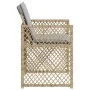 Sillones jardín con cojines 4 uds ratán sintético beige mezcla de , Sillas de jardín - Ref: Foro24-364955, Precio: 193,02 €, ...
